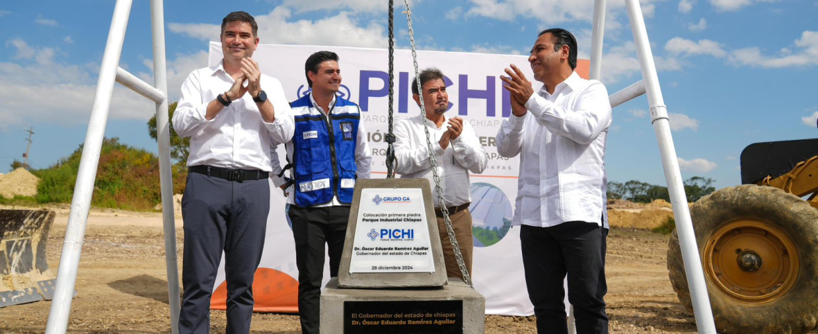 Encabeza Eduardo Ramírez  colocación de la primera  piedra del Parque Industrial