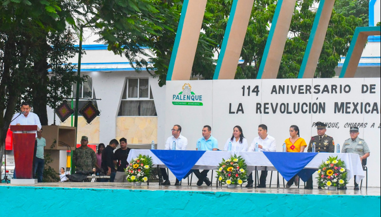 Homenaje Cívico Militar por la Revolución Mexicana