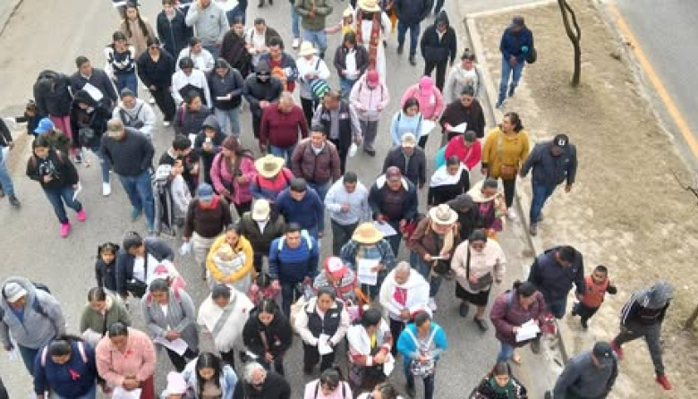 Palenque participa en peregrinación en San Cristóbal