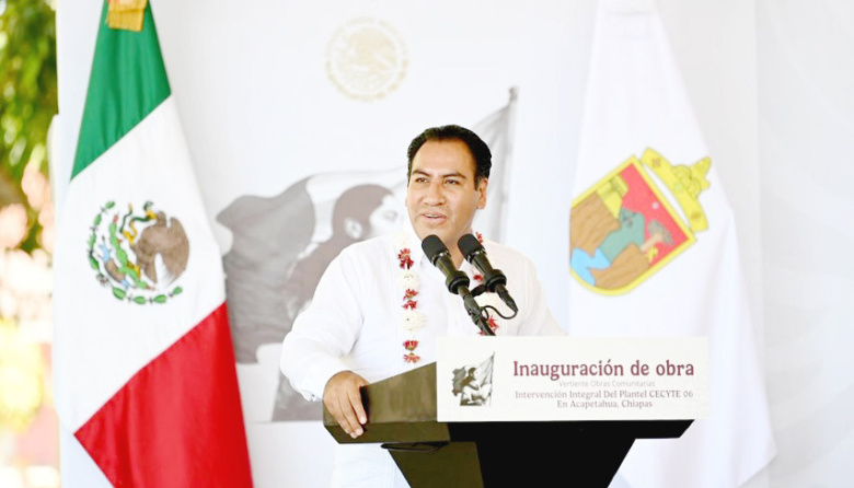 Eduardo Ramírez inaugura obra en  CECyTE 06