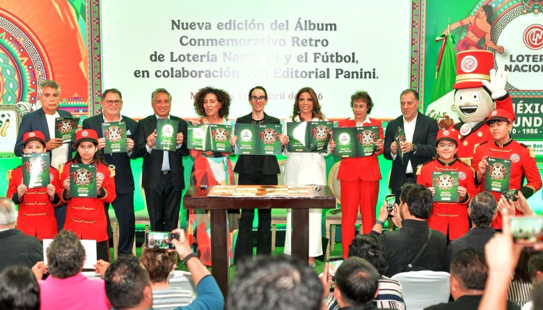Lotería lanza álbum retro del fútbol mexicano