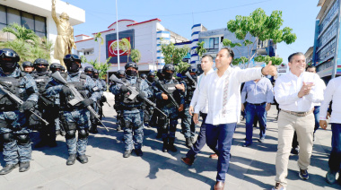 El gobernador dio el banderazo de salida a la Fuerza de Reacción Inmediata Pakal