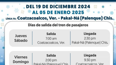 Tren Interoceánico anuncia su calendario de viajes