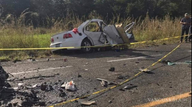 Aparatoso accidente en la vía San Cristóbal - Tuxtla