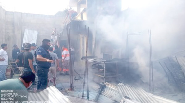 Rápida intervención controla incendio en Yajalón