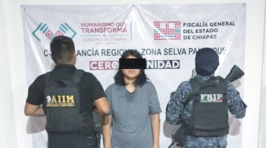 Detienen a mujer "hierva verde" en Palenque