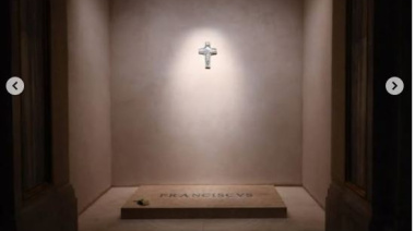 Así es la tumba del Papa Francisco