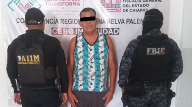 En Palenque, la FGE y SSP cumplimentan orden de aprehensión por violencia familiar