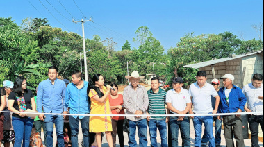 Tumbalá avanza con obra de pavimentación