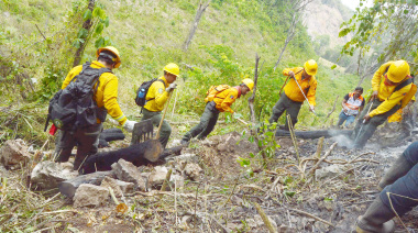 Controlan incendio en el ejido Linda Vista