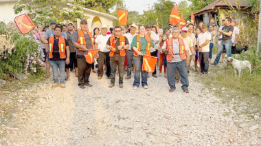 José Luis Damas inicia obras en La Tuza, Catazajá