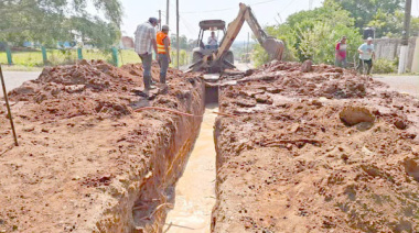 Reparan drenaje colapsado en La Libertad
