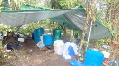 Aseguran narcolaboratorio