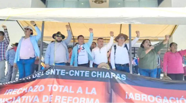 Mega marcha por el Día del Maestro