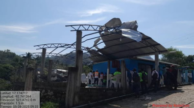 Elementos de PC verifican daños por lluvias y viento