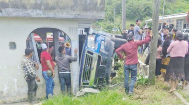 Aparatoso accidente de tránsito