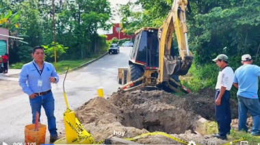 Trabajan para restablecer servicio de agua en Palenque