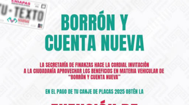 Finanzas de Palenque invita a aprovechar “Borrón y Cuenta Nueva”