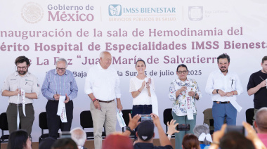 Sheinbaum inaugura sala médica  y anuncia inversión en BCS