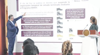 México suspende importación temporal de calzado