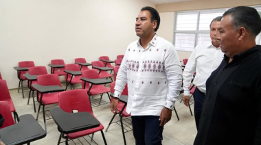 Eduardo Ramírez inaugura nuevas aulas en secundaria