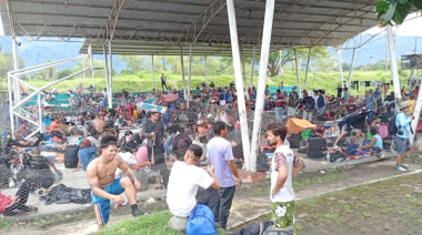 Caravana Migrante llega a Huixtla