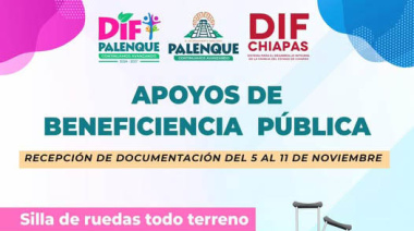 DIF Palenque abre recepción de documentos para apoyos