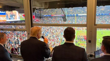 Donald Trump vive un domingo de NFL