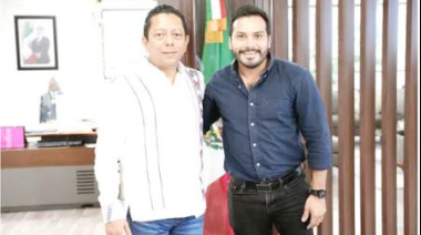 Llaven Abarca se reúne con alcaldes de Cacahoatán y Rayón