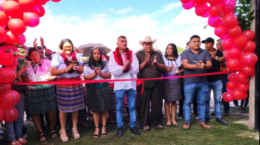 Gaspar Sántiz inaugura Domo en Nuevo Altamirano