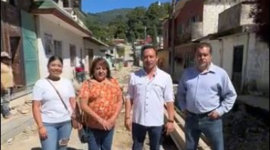 Supervisan obra en Barrio Chul-Ha