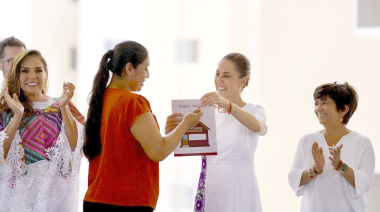 Entrega Sheinbaum apoyo histórico en vivienda