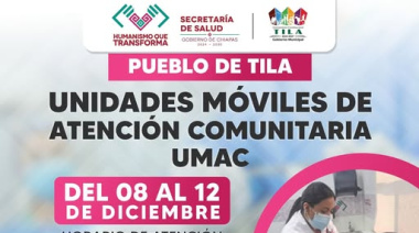 Invitan en Tila a servicios gratuitos de salud en UMAC