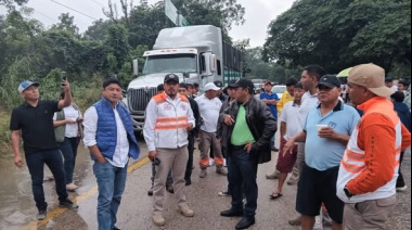 Supervisan afectaciones por lluvias en Salto de Agua
