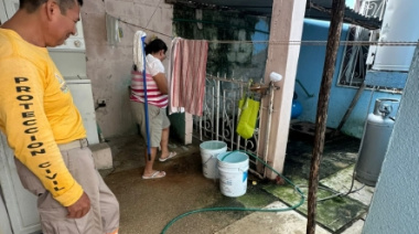 Atienden fuga de gas en fraccionamiento 2020 de Palenque