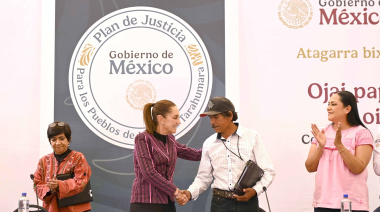 Sheinbaum entrega más de 3 mil hectáreas al pueblo Ódami