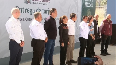 Sheinbaum impulsa educación media en Querétaro