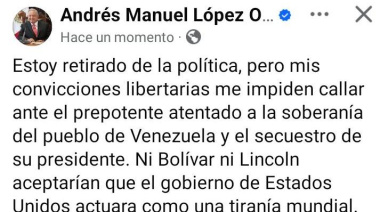 Fija postura el expresidente Andrés Manuel López Obrador