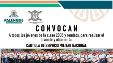 Inicia trámite de Cartilla Militar 2026