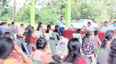 Humberto Sánchez inaugura sistema de agua en Actiepa Yochib