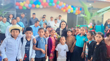 Tumbalá inaugura obra en primaria de Joshil