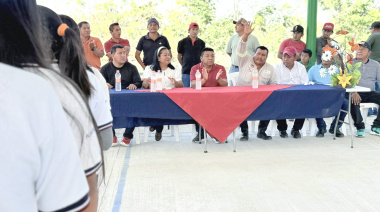Humberto Sánchez inaugura obra en Agua Blanca