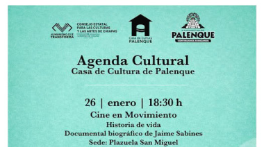 Casa de Cultura de Palenque  presenta cine y música cultural