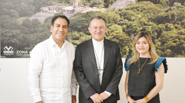 Eduardo Ramírez da la bienvenida al Nuncio Apostólico