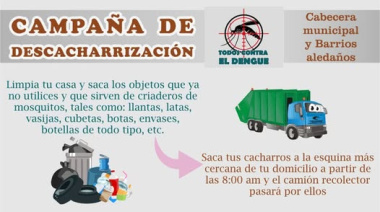 Invitan a campaña de descacharrización en Tumbalá