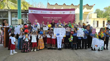Pemex en jornada de convivencia con niñas y niños en Paraíso, Tabasco