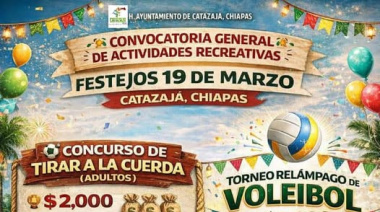 Invitan a jornada familiar en Catazajá