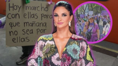 Mariana Seoane se suma a la marcha del 8M en CDMX