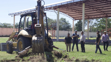 Inician obra de cancha de Fútbol 5 en Catazajá