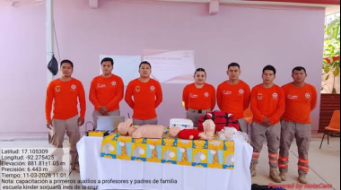 Capacitan a docentes en protección civil